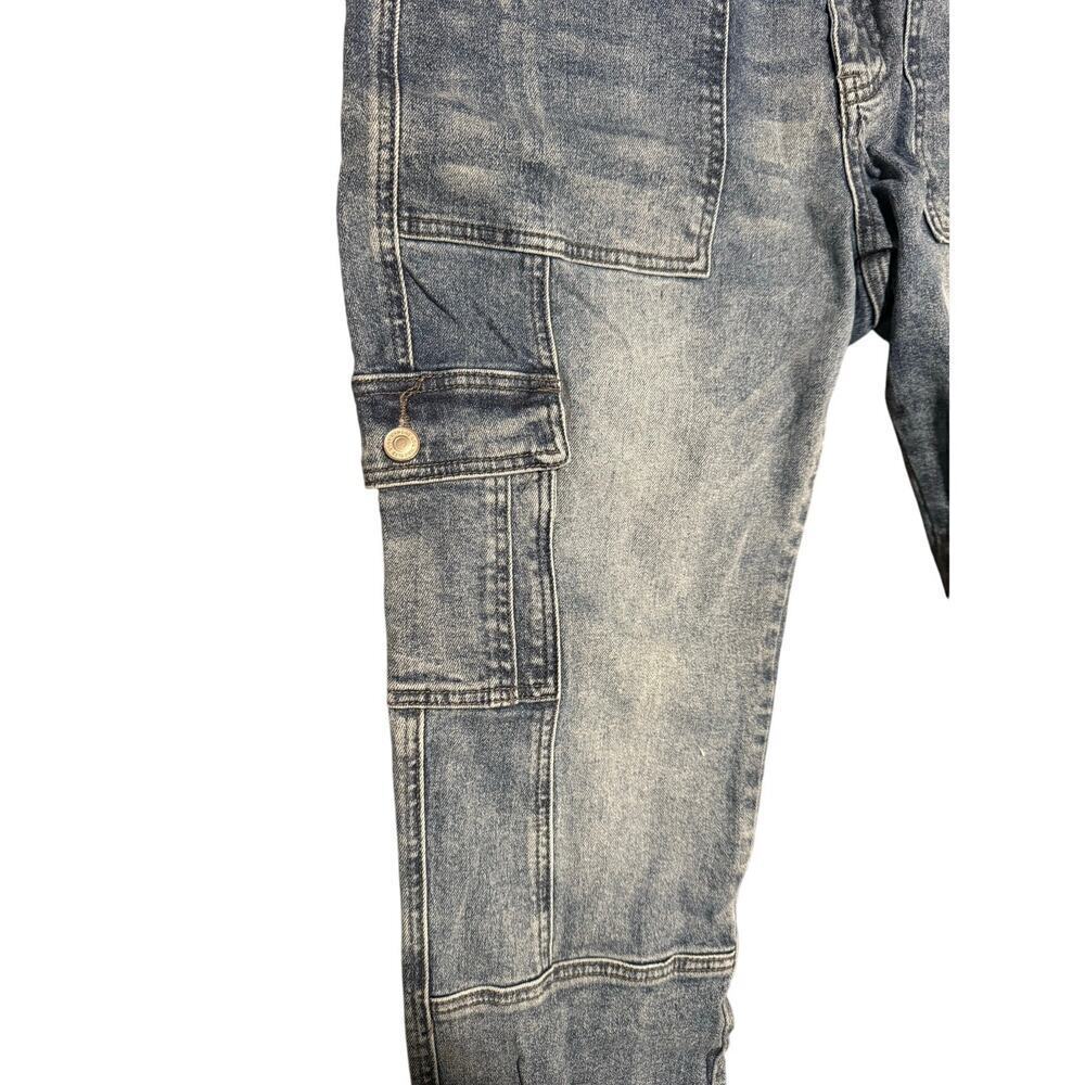 KanCan Avery Straight Leg High Rise Cargo Jeans size 11/29 - Picture 2 of 7